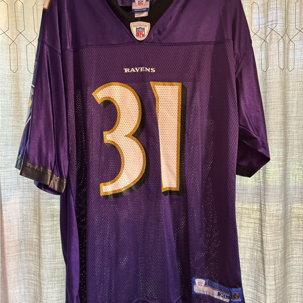 Reebok Equipment NFL J.LEWIS #31 Baltimore Ravens Purple Jersey